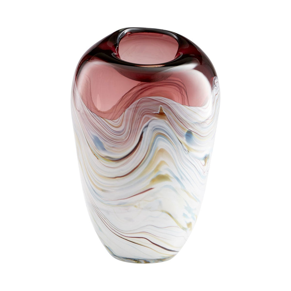 Sao Vase, Purple & White-Small