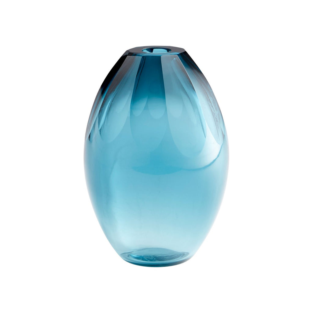 Cressida Vase, Blue-Small