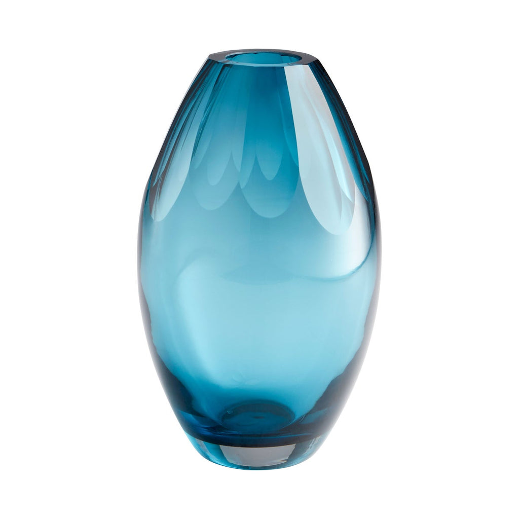 Cressida Vase, Blue-Large