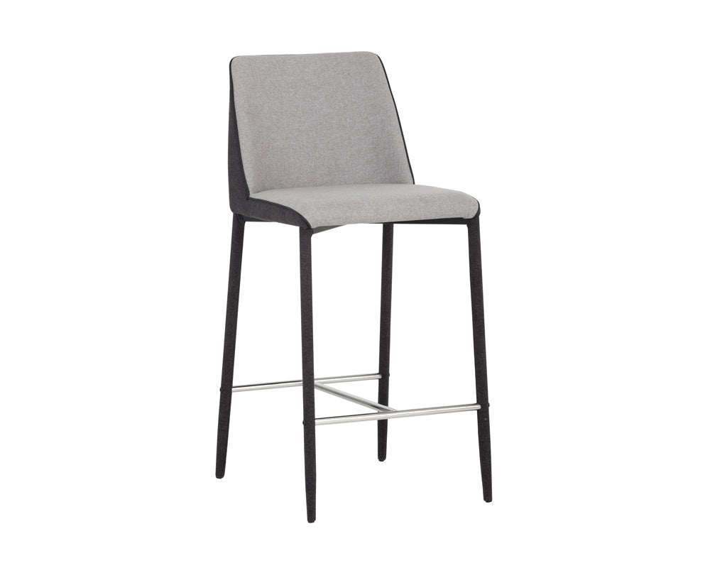 Renee Counter Stool - Armour Grey / Dark Slate