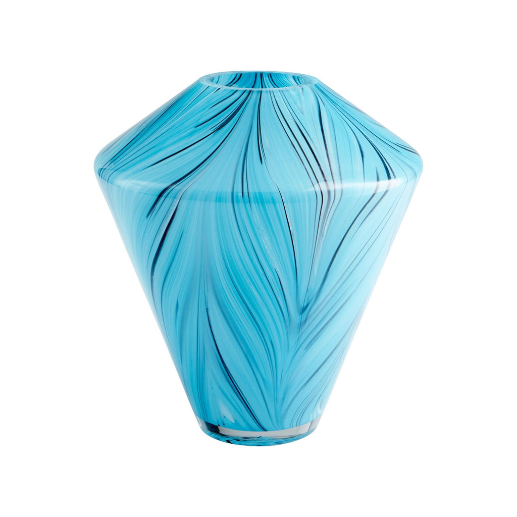 Phoebe Vase, Blue - Medium