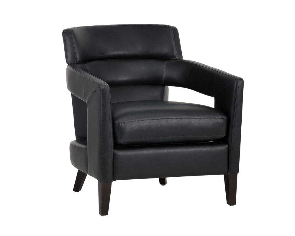 Bloor Lounge Chair - Coal Black