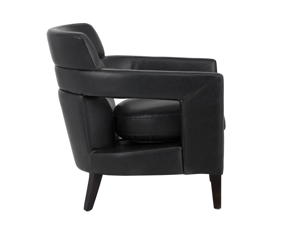 Bloor Lounge Chair - Coal Black