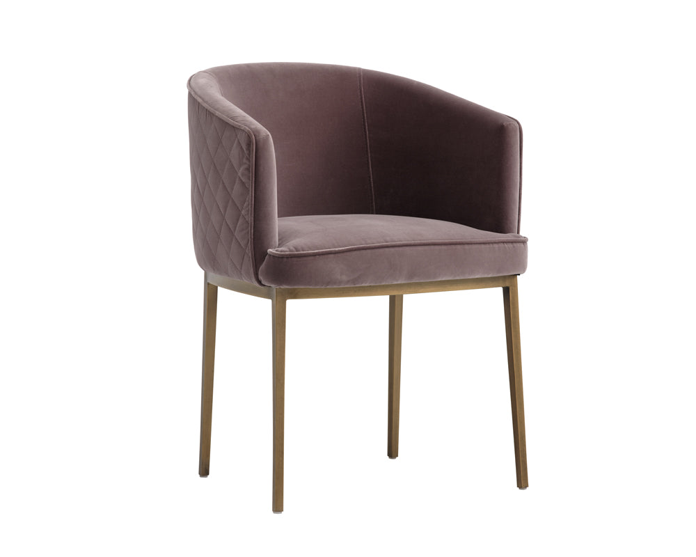 Cornella Dining Armchair - Blush Purple