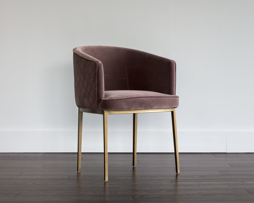 Cornella Dining Armchair - Blush Purple