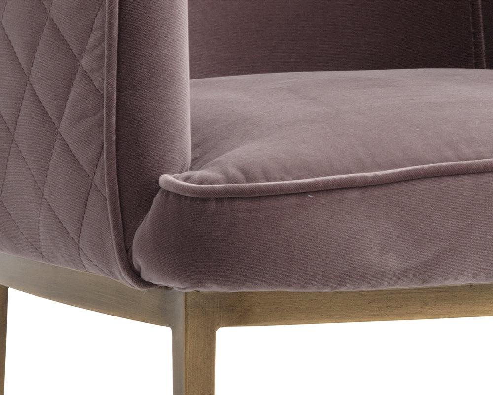 Cornella Dining Armchair - Blush Purple