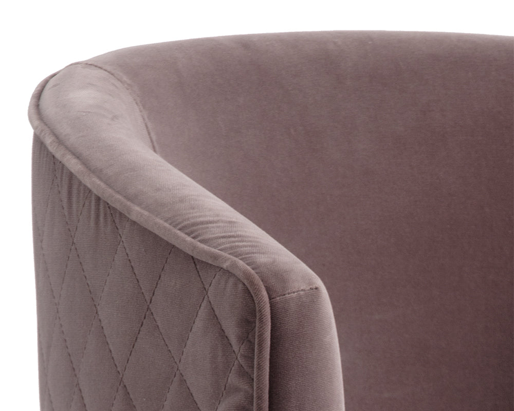 Cornella Dining Armchair - Blush Purple