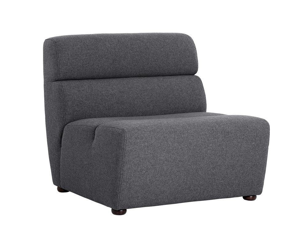 Cornell Modular - Armless Chair - Polo Club Kohl Grey