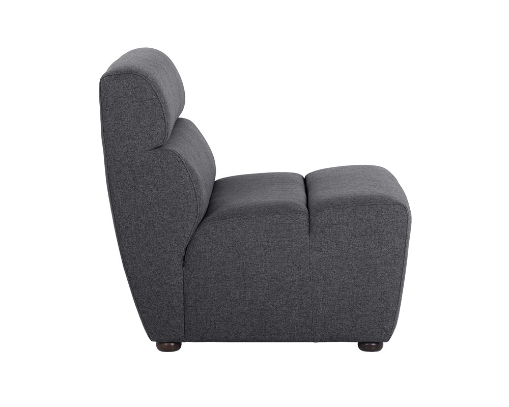 Cornell Modular - Armless Chair - Polo Club Kohl Grey