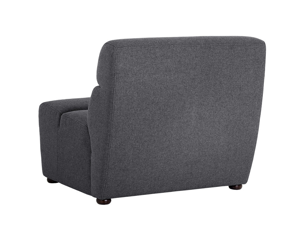 Cornell Modular - Armless Chair - Polo Club Kohl Grey