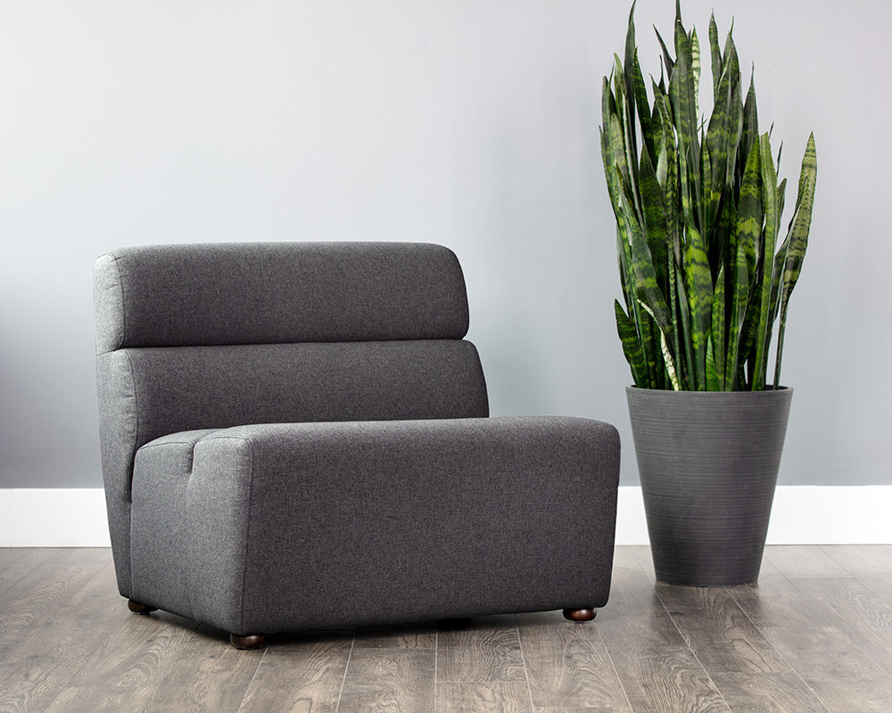 Cornell Modular - Armless Chair - Polo Club Kohl Grey