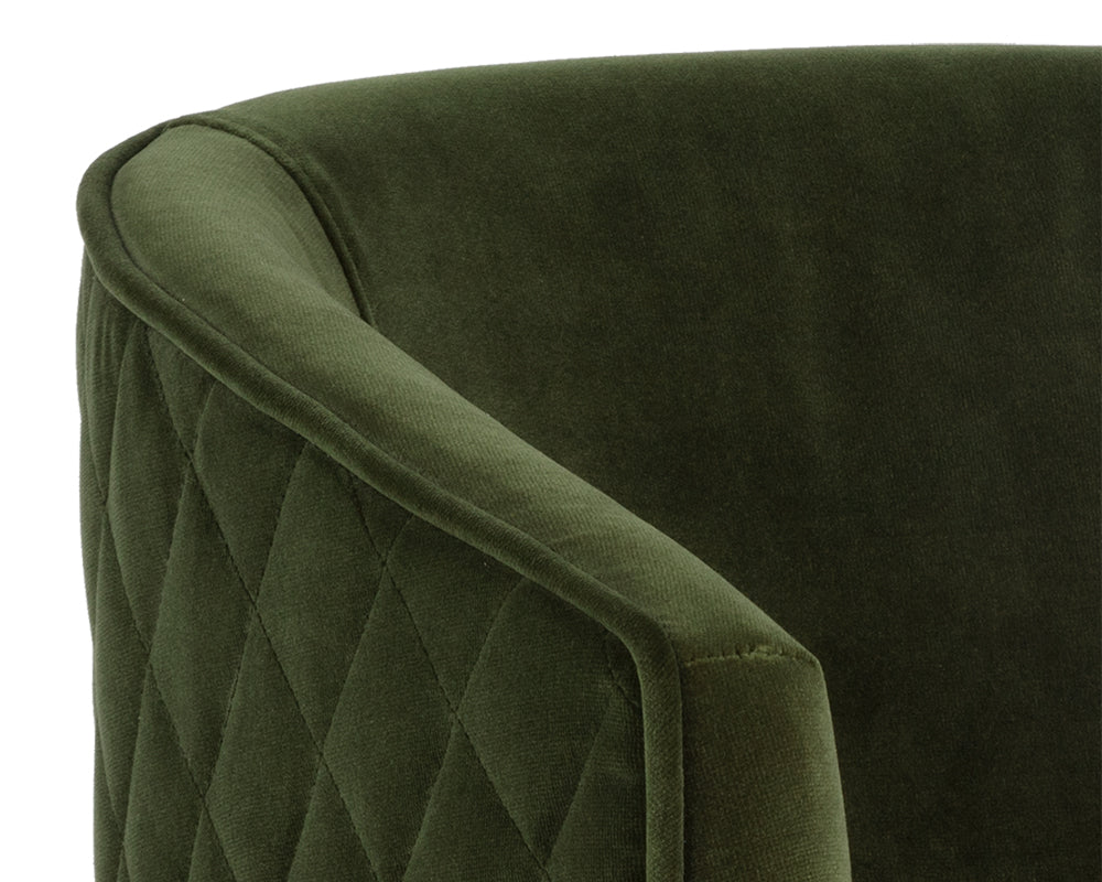 Cornella Dining Armchair - Forest Green