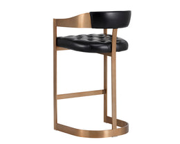 Beaumont Barstool - Antique Brass - Cantina Black