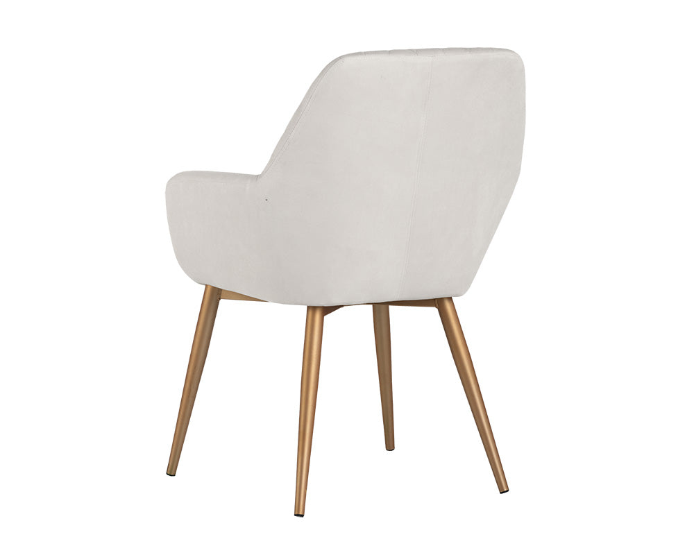 Jayna Dining Armchair - Champagne Gold - Antonio Linen