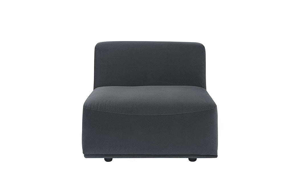 Darren Modular - Armless Chair - Smokescreen