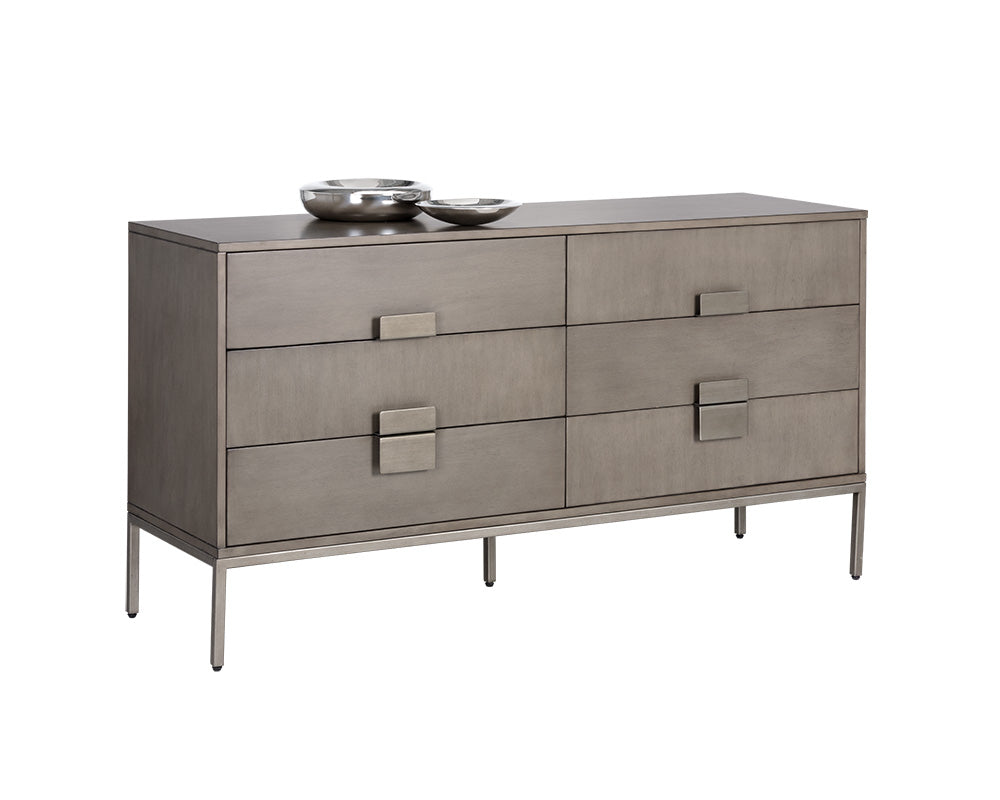 Jade Dresser - Antique Silver - Ash Grey