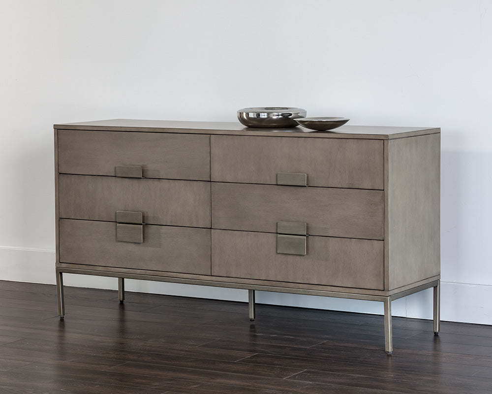 Jade Dresser - Antique Silver - Ash Grey