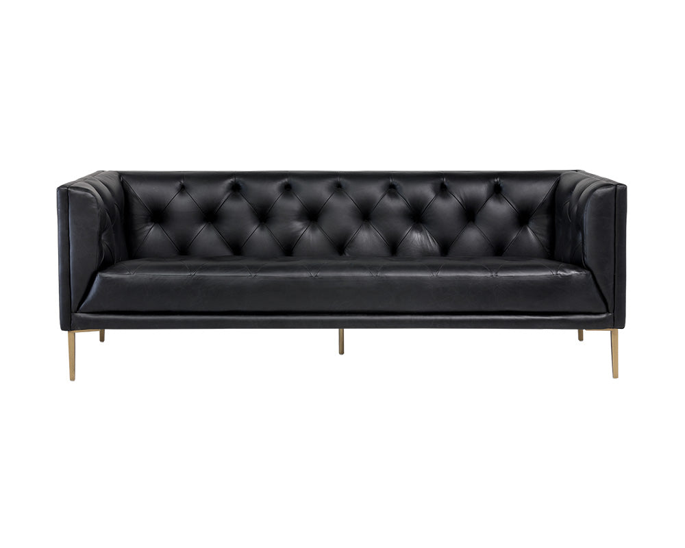 Westin Sofa - Vintage Black Night Leather