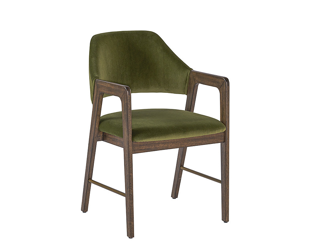 Milton Dining Armchair - Leo Olive