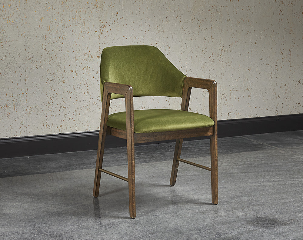 Milton Dining Armchair - Leo Olive