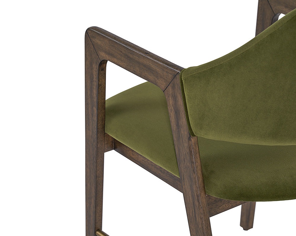 Milton Dining Armchair - Leo Olive