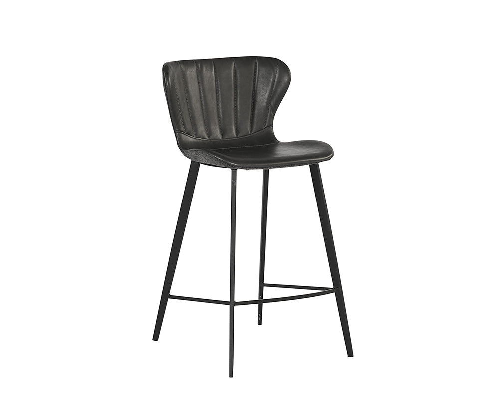 Arabella Counter Stool - Bravo Portabella / Polo Club Kohl Grey