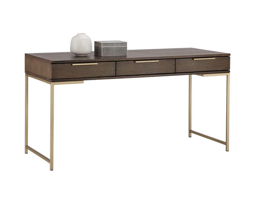 Rebel Desk - Gold - Raw Umber