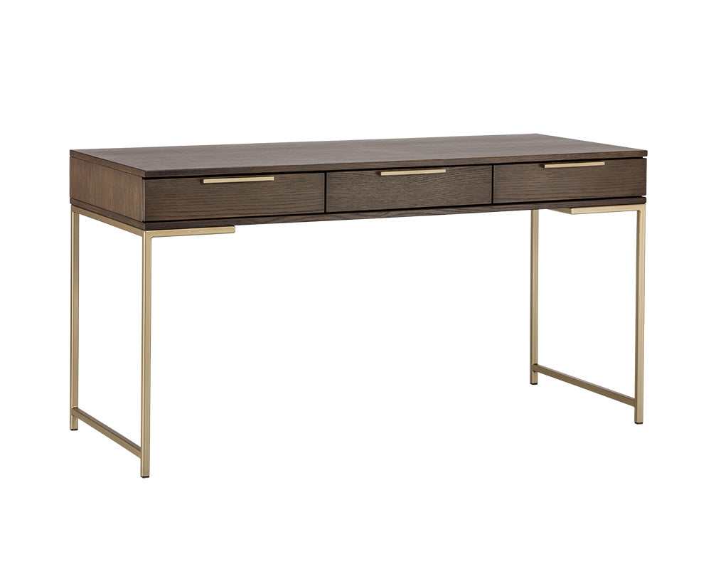 Rebel Desk - Gold - Raw Umber