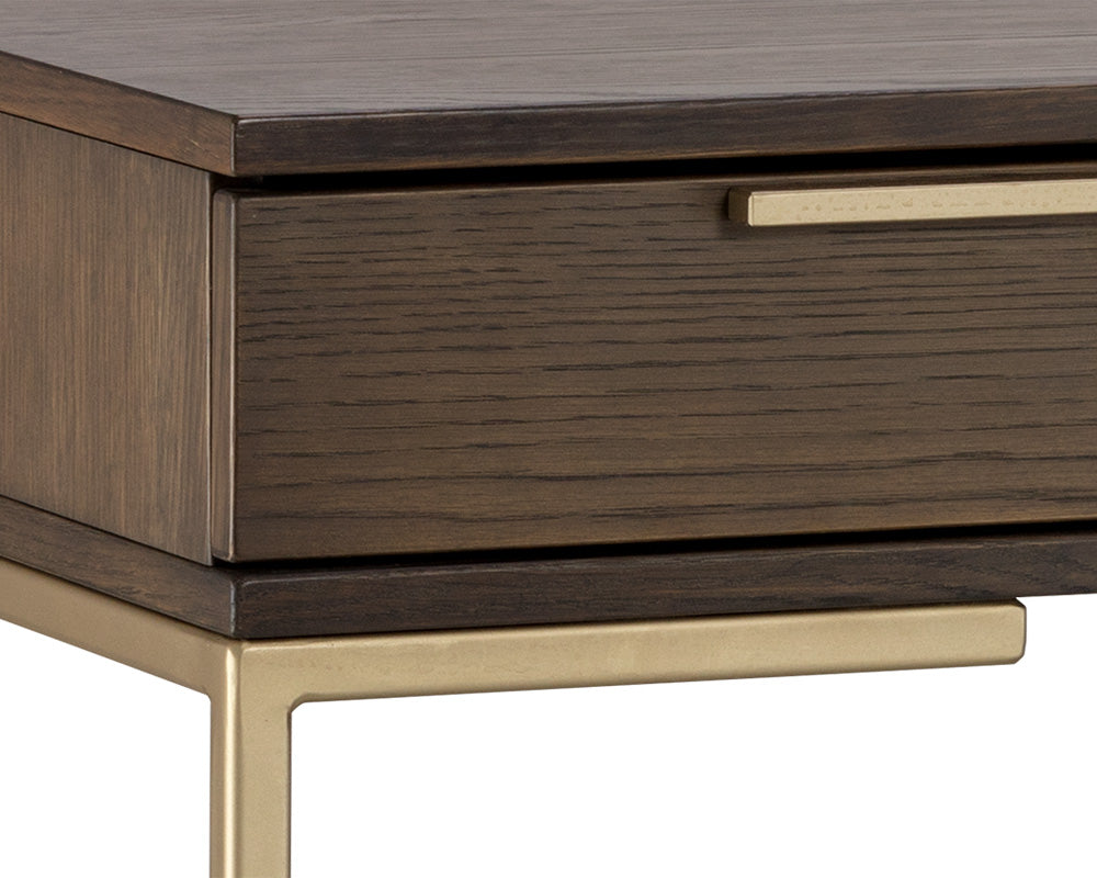 Rebel Desk - Gold - Raw Umber