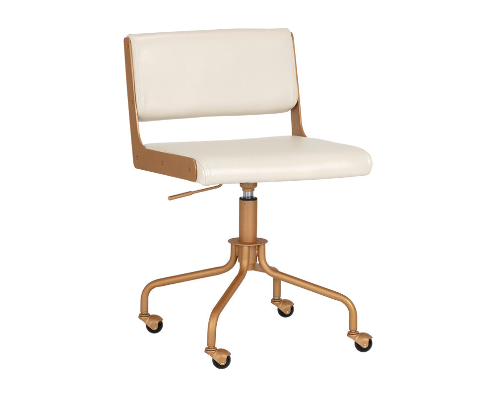 Davis Office Chair - Champagne Gold - Castillo Cream