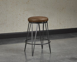 Matthews Swivel Counter Stool - Black - Bravo Cognac