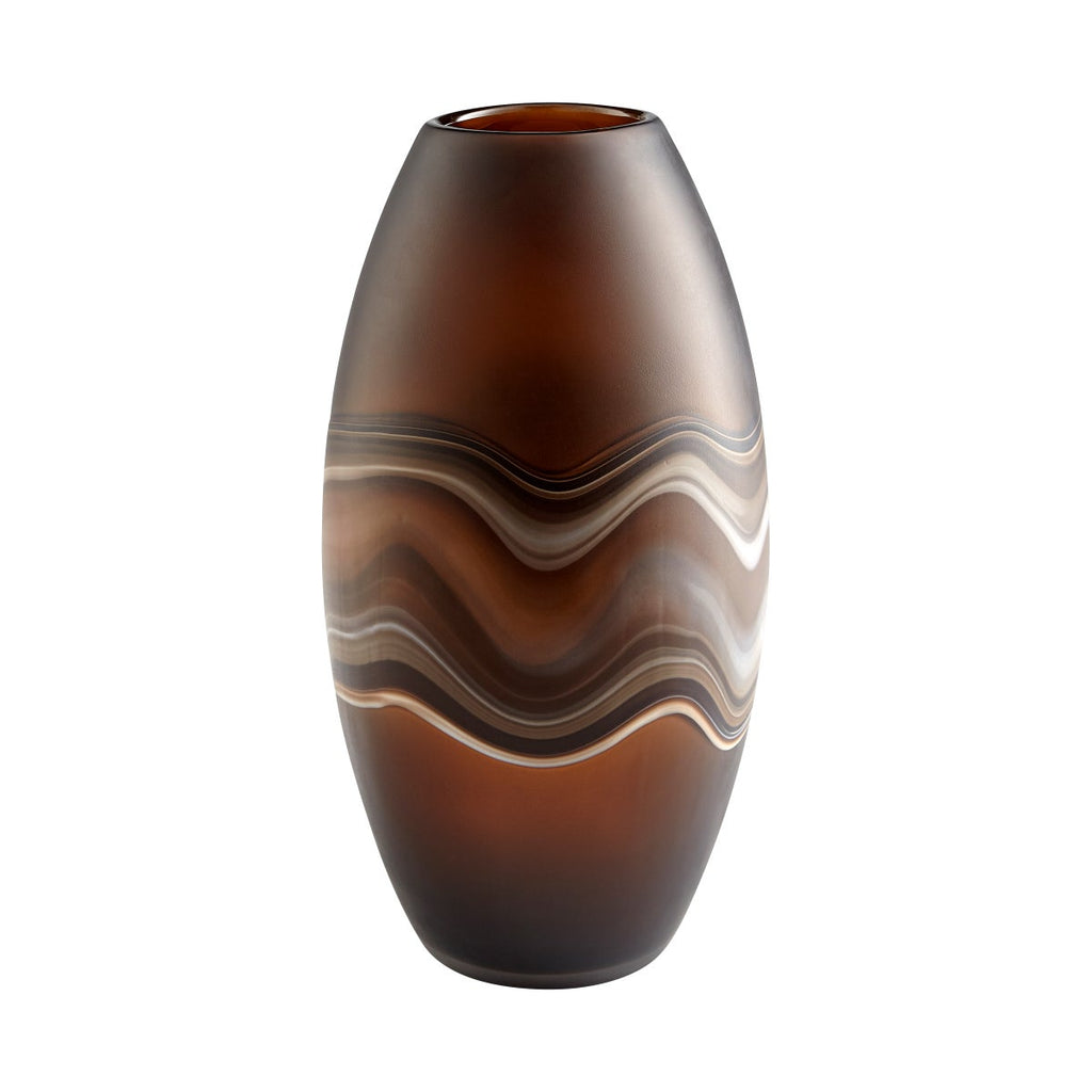 Nina Vase, Amber Swirl-Large