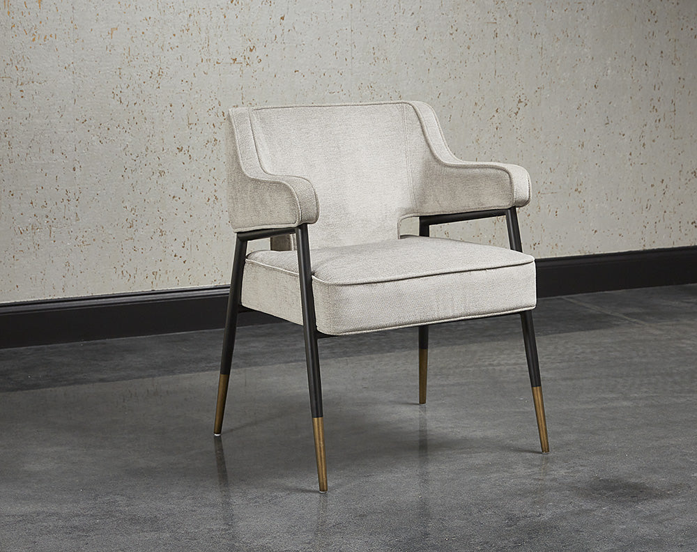 Derome Dining Armchair - Polo Club Stone