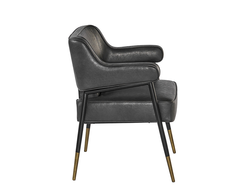 Derome Dining Armchair - Bravo Portabella