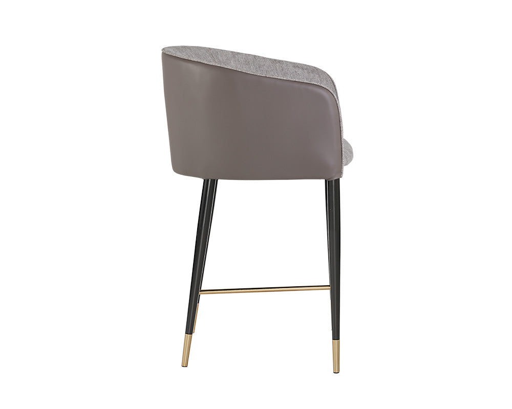 Asher Counter Stool - Flint Grey / Napa Taupe