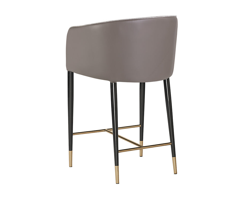 Asher Counter Stool - Flint Grey / Napa Taupe