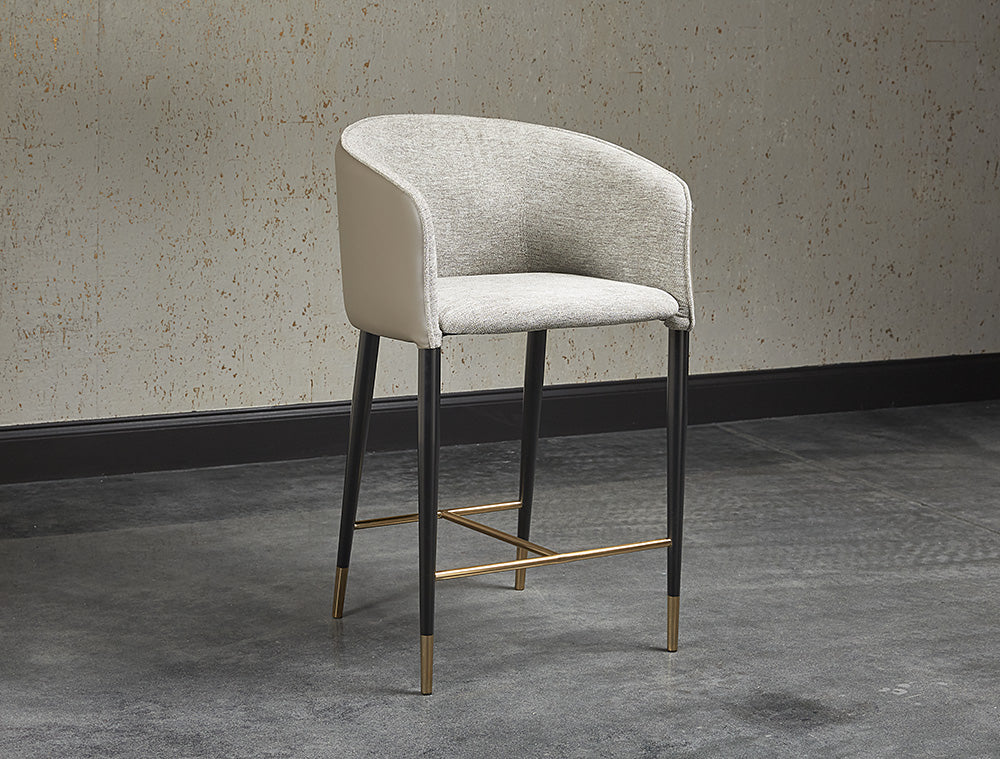 Asher Counter Stool - Flint Grey / Napa Taupe