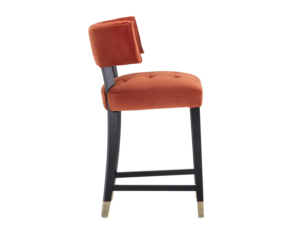 Tatum Counter Stool - Autumn Orange