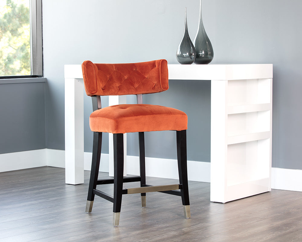 Tatum Counter Stool - Autumn Orange