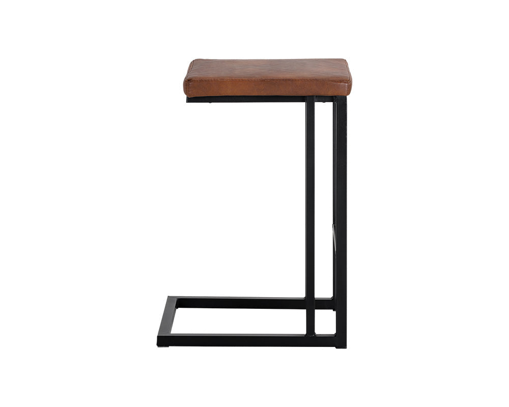 Boone Counter Stool - Black - Bravo Cognac