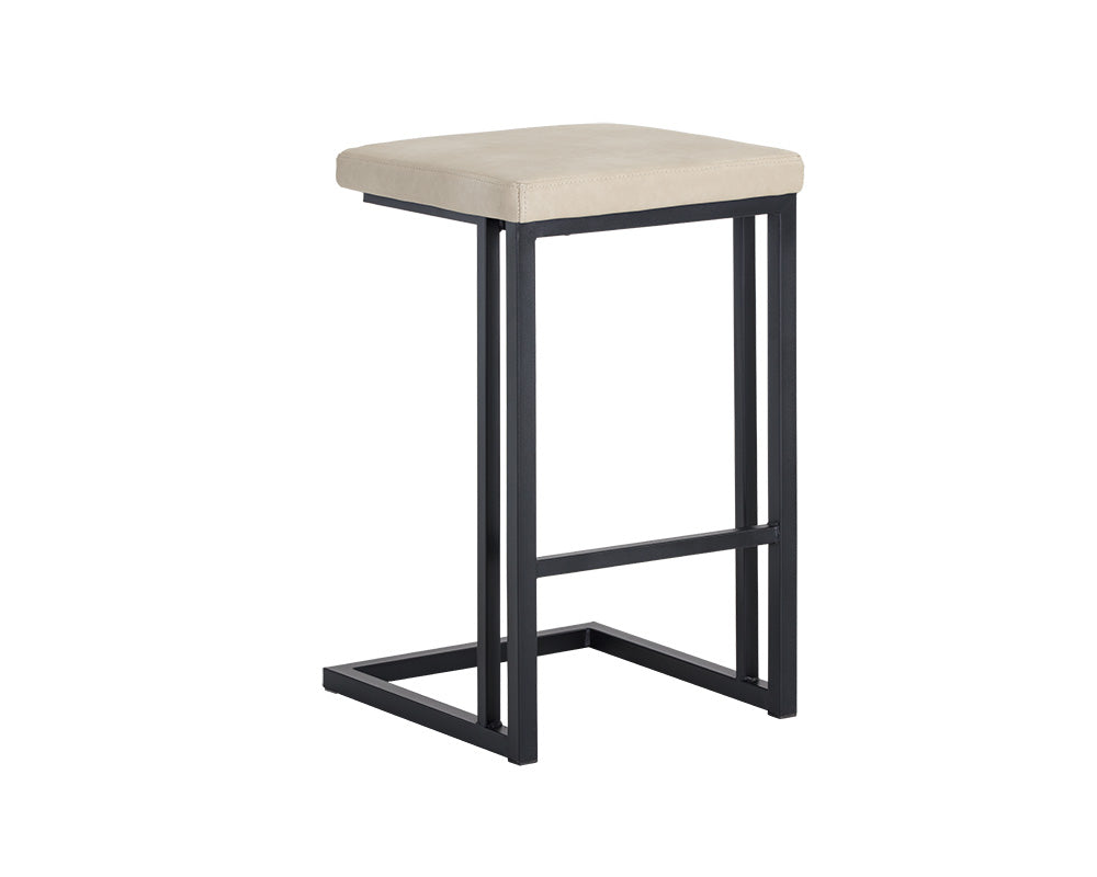 Boone Counter Stool - Black - Bravo Cream