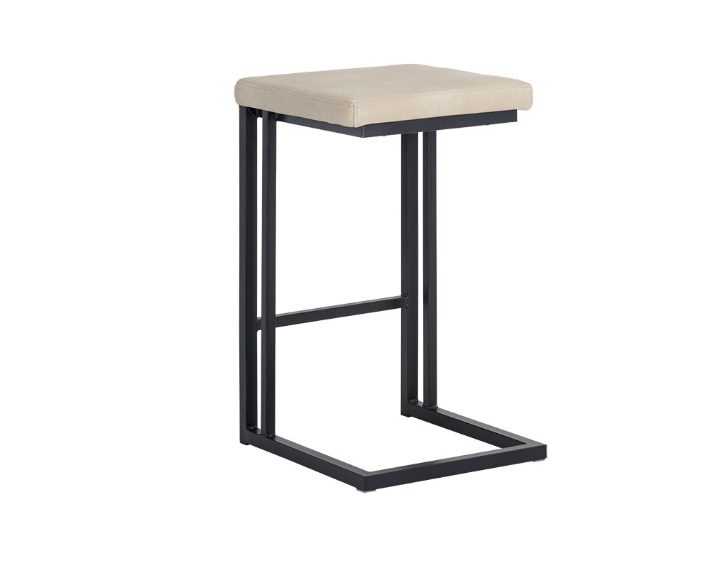 Boone Counter Stool - Black - Bravo Cream