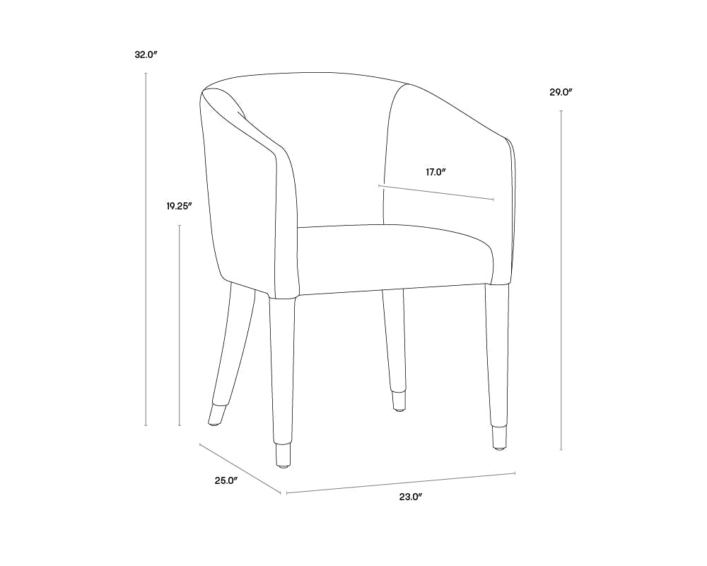 Marcus Dining Armchair - Dillon Chili