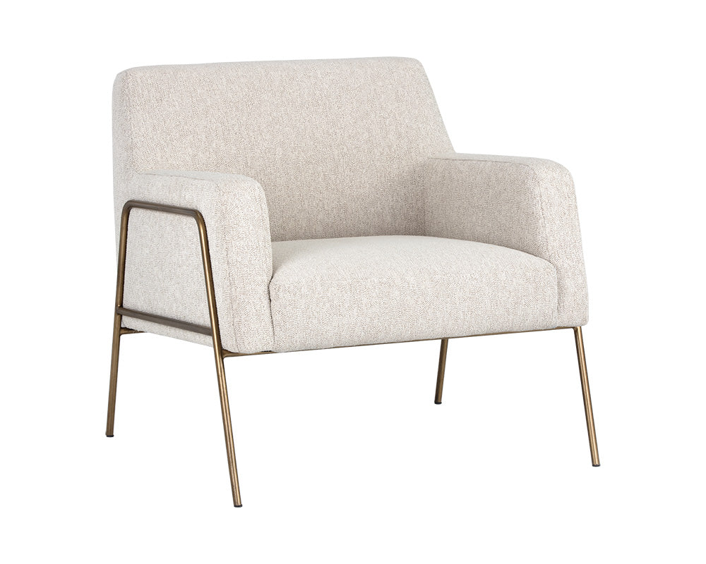 Cybil Lounge Chair - Dove Cream