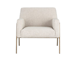 Cybil Lounge Chair - Dove Cream