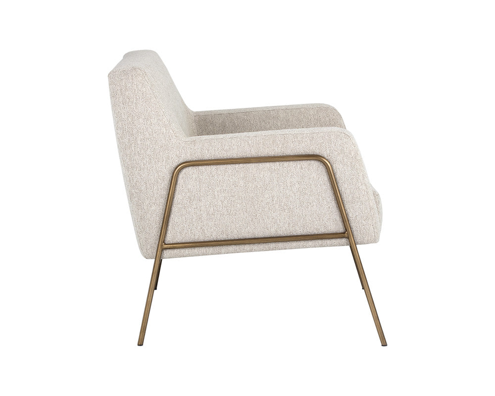 Cybil Lounge Chair - Dove Cream