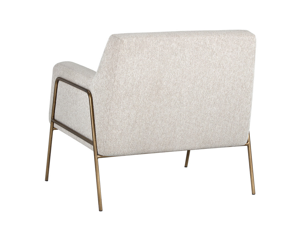 Cybil Lounge Chair - Dove Cream