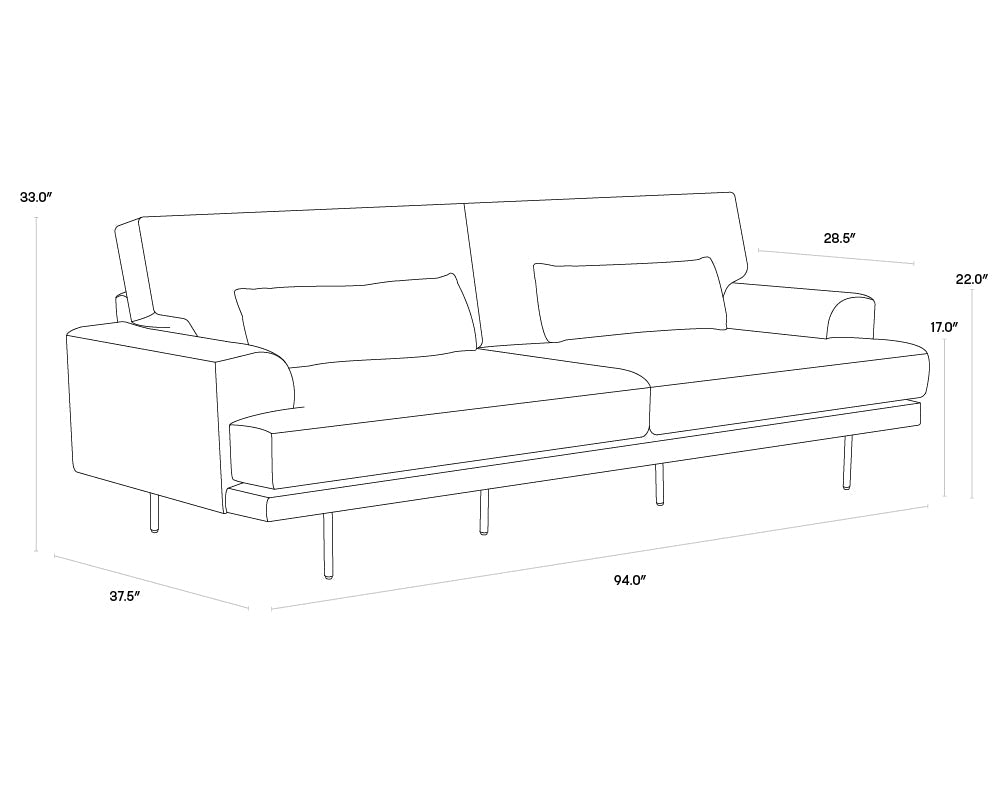 Abigail Sofa - Dove Cream