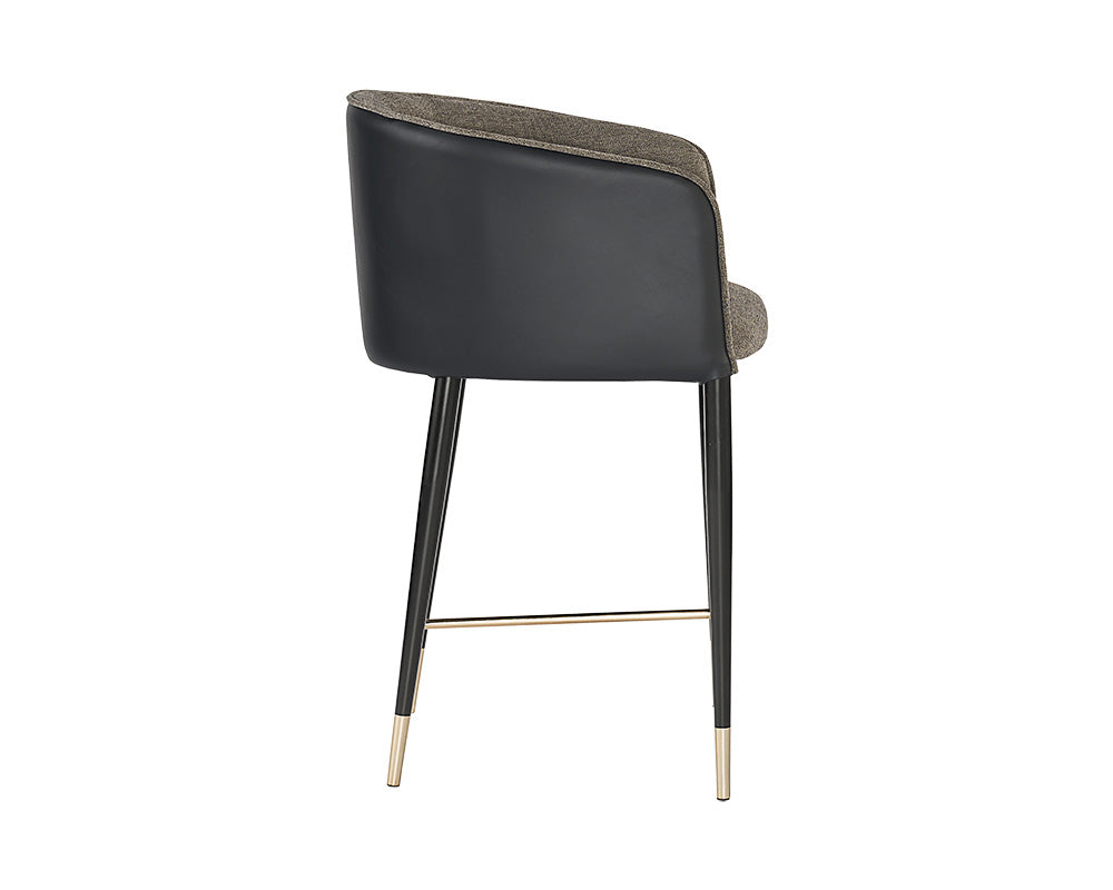 Asher Counter Stool - Sparrow Grey / Napa Black