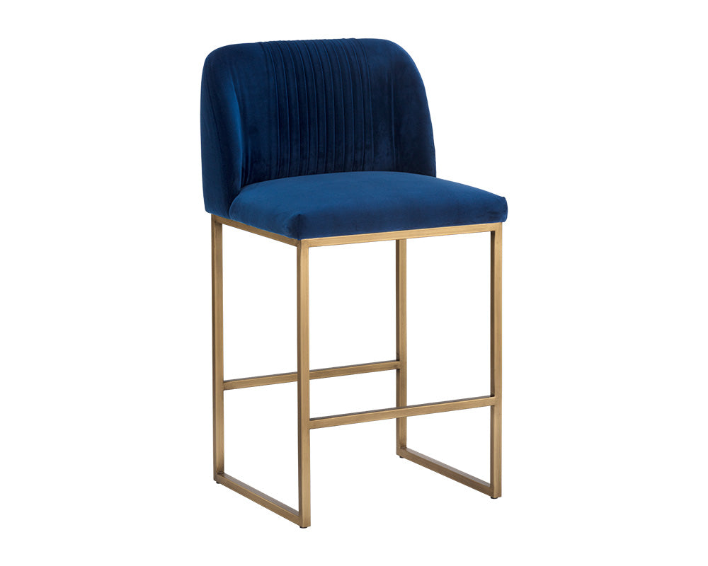 Nevin Counter Stool - Sapphire Blue